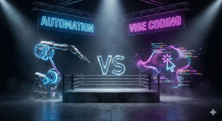 אוטומציה מול ווייב קודינג